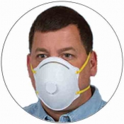 N95 NIOSH Respirator Face Mask with Exhalation Valve
